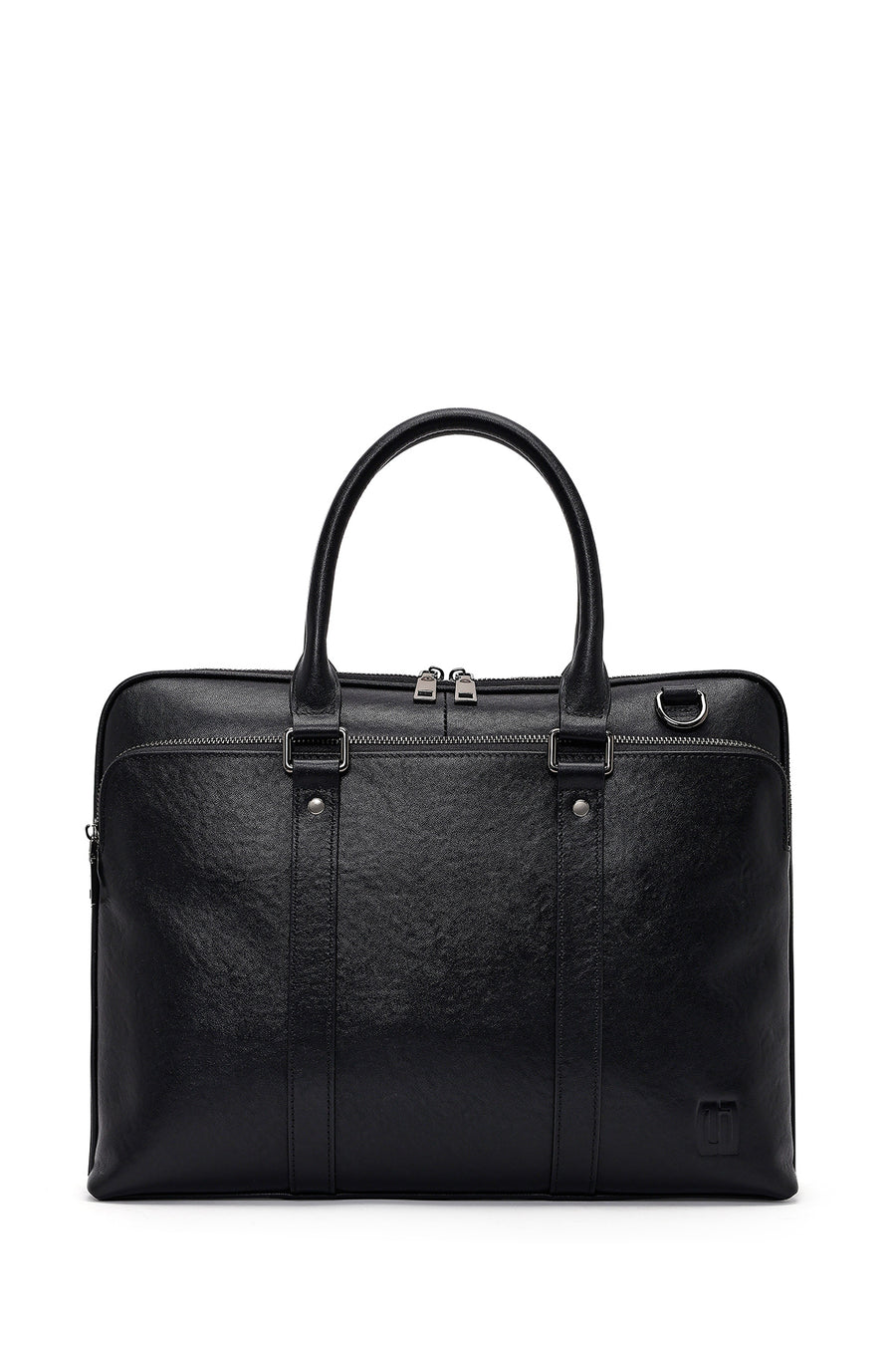 Men's Black Leather Briefcase