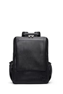 Men's Black Leather Backpack | Derimod