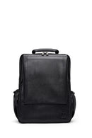 Men's Black Leather Backpack | Derimod
