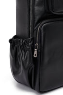 Men's Black Leather Backpack | Derimod