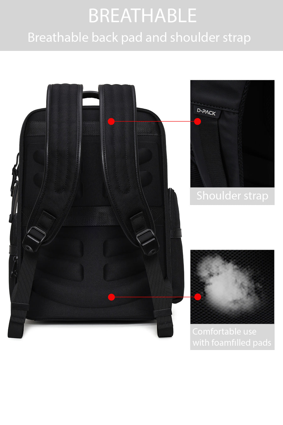 D-Pack Erkek Siyah Sırt Çantası