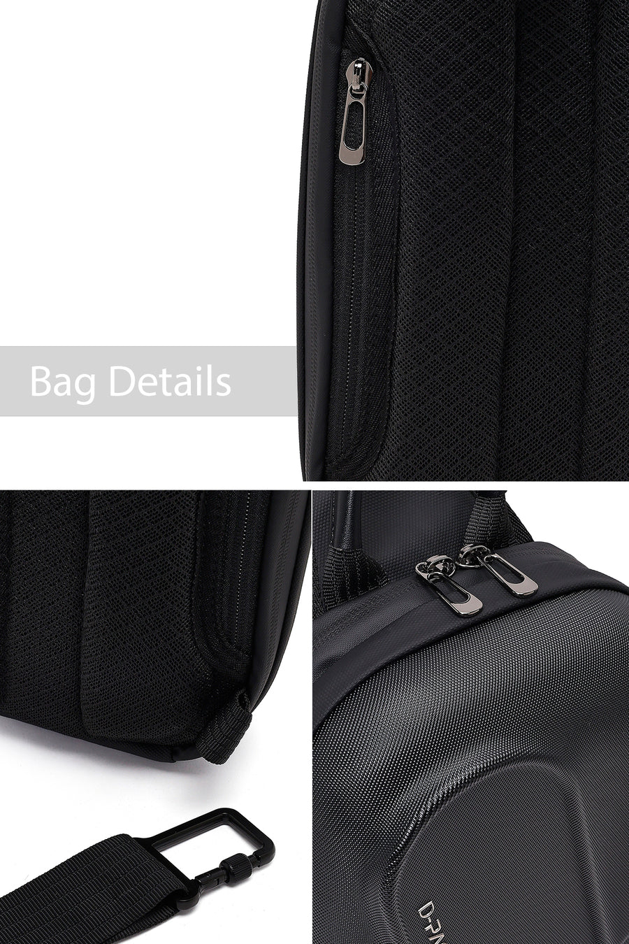 D-Pack Unisex Siyah Mini Kumaş Çapraz Çanta