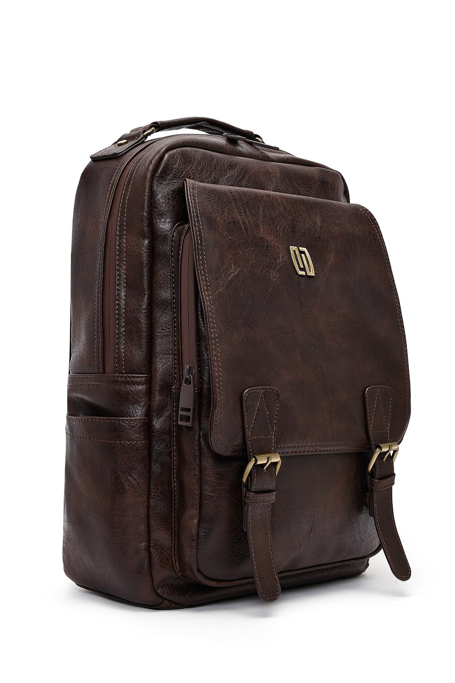 Unisex Brown Backpack