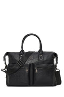 Men's Black Long Strap Briefcase | Derimod