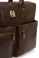 Erkek Kahverengi Uzun Askılı Evrak Çantası | Derimod