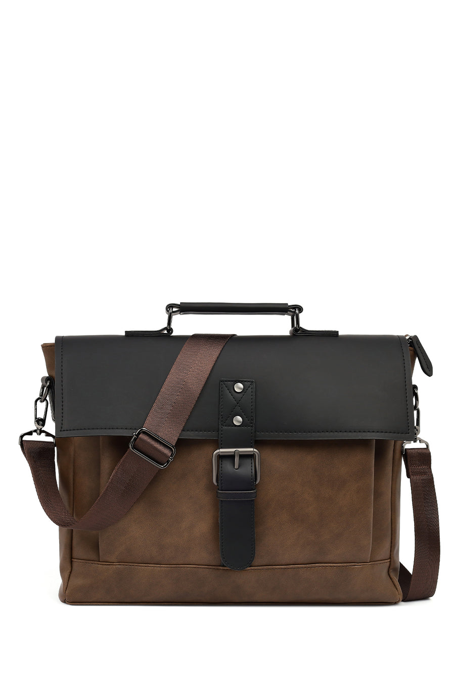 Men's Brown Long Strap Briefcase 25WBD301714 | Derimod