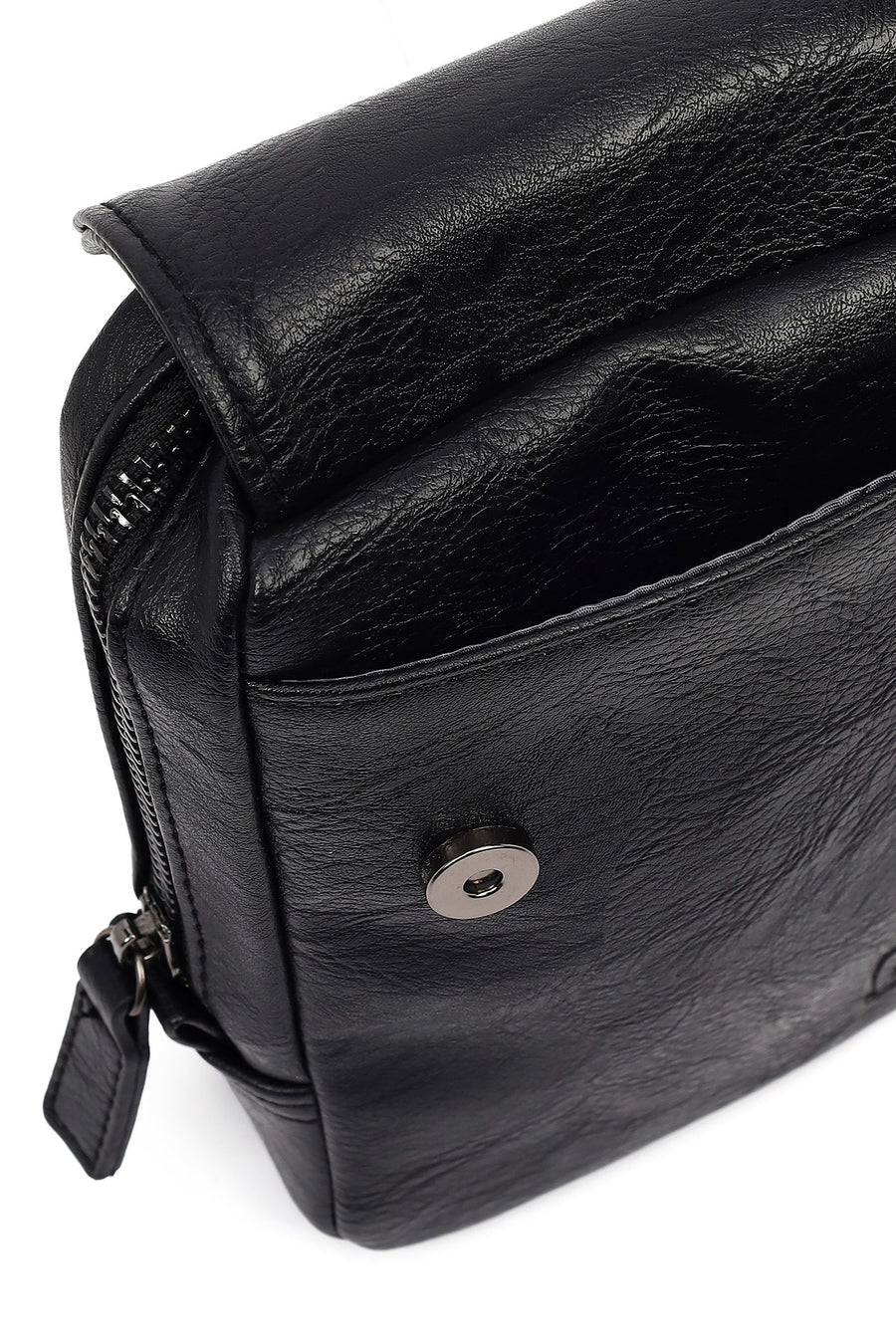 Men's Black Mini Messenger Bag
