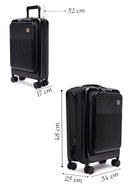 D-Pack Erkek Siyah Kabin Boy Valiz | Derimod