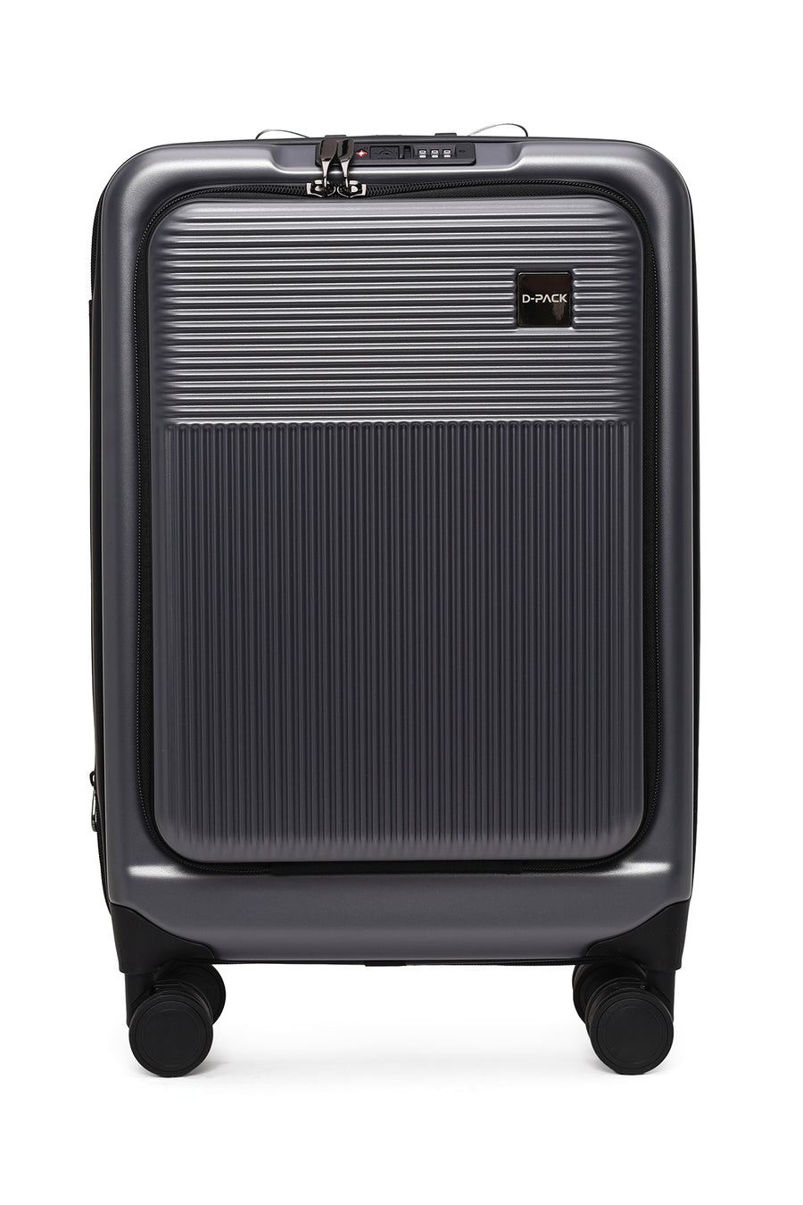 D-Pack Male Gray Cabin-Size Suitcase 25WBD3023HC | Derimod