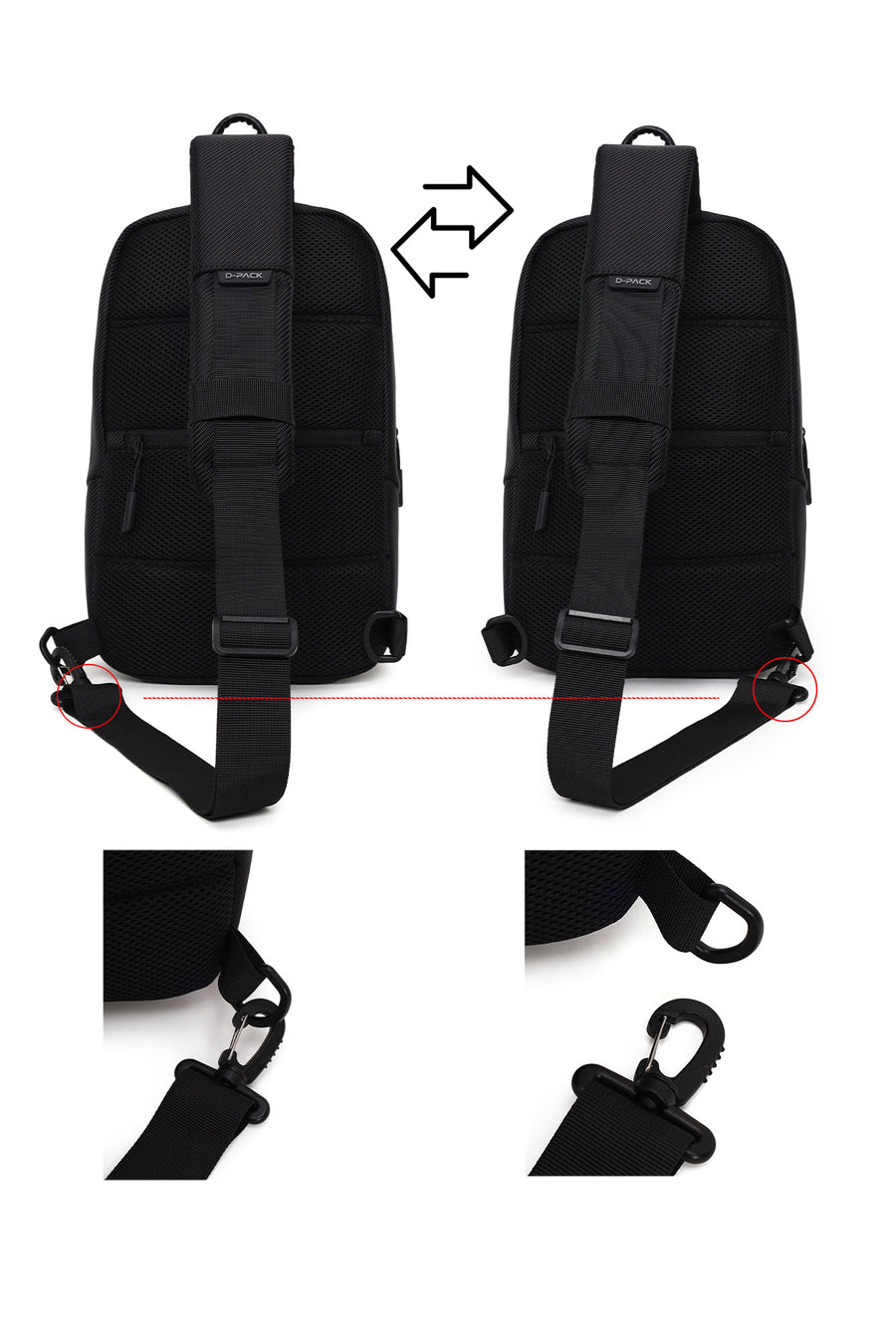 D-Pack Erkek Siyah Sırt Çantası