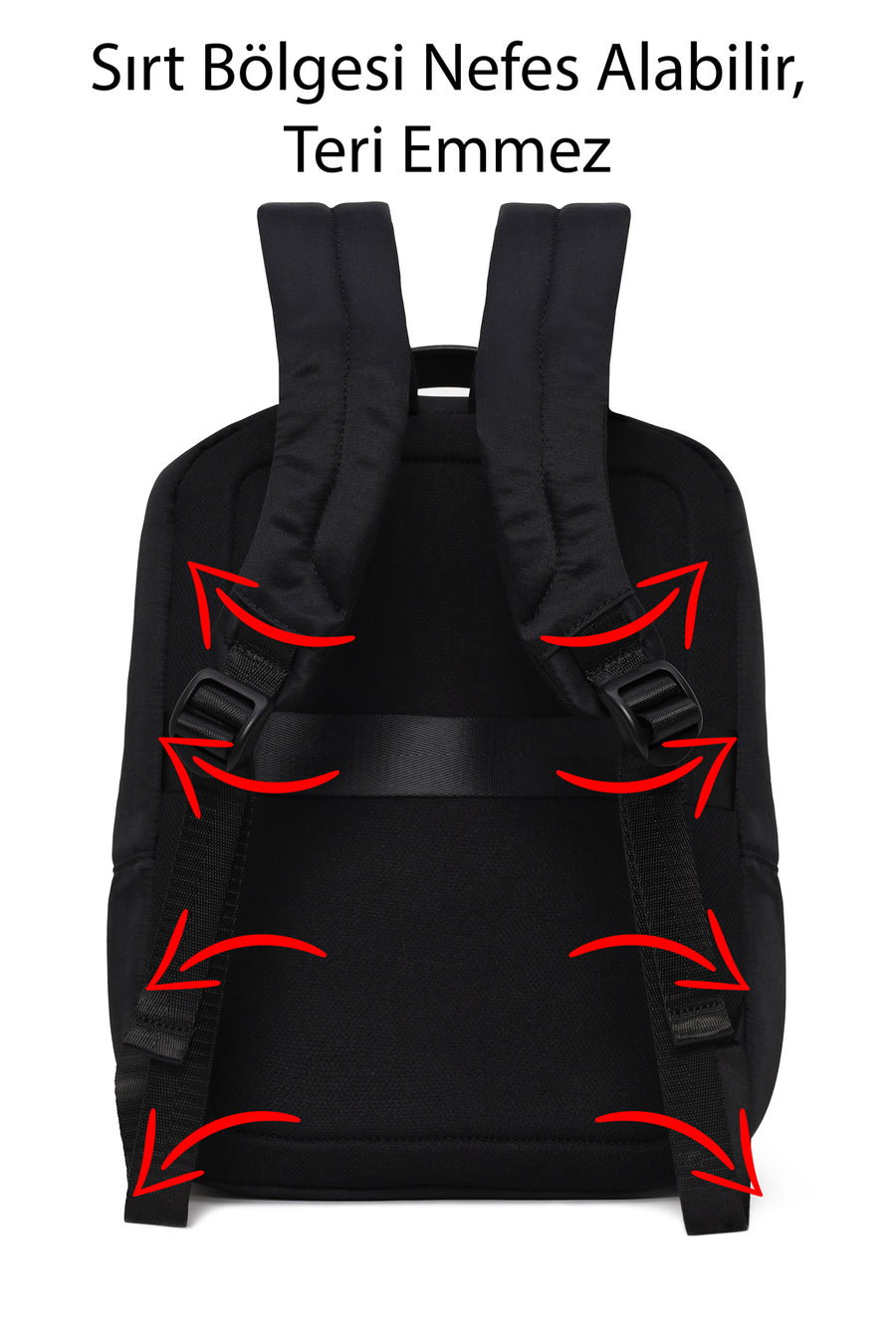 D-Pack Unisex Siyah Kumaş Sırt Çantası