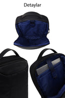 D-Pack Unisex Siyah Kumaş Sırt Çantası | Derimod