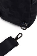 Erkek Lacivert Baskılı Kumaş Çapraz Çanta | Derimod