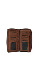 Erkek Kahverengi Mini Deri El Çantası | Derimod