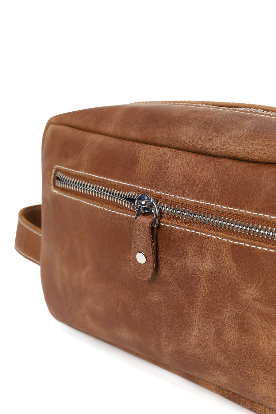 Male Brown Leather Handbag