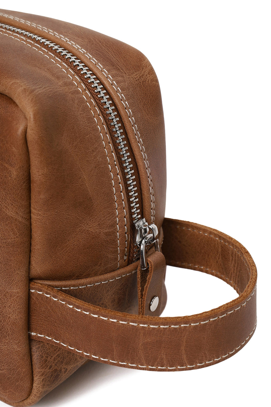 Male Brown Leather Handbag