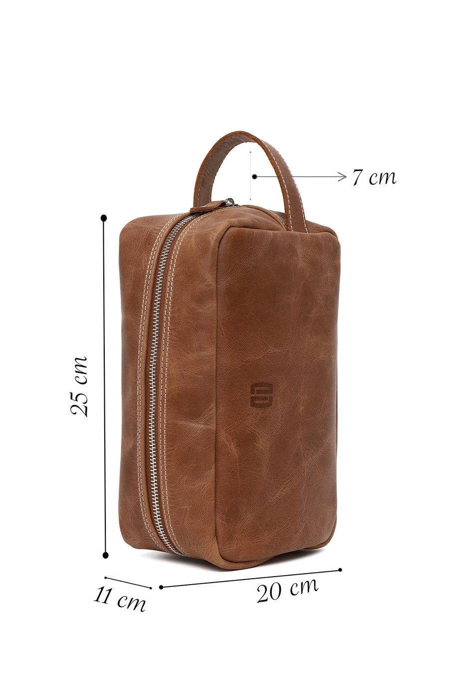Male Brown Leather Handbag