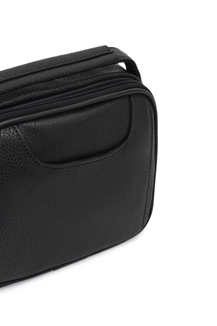 Men's Black Long Strap Handbag