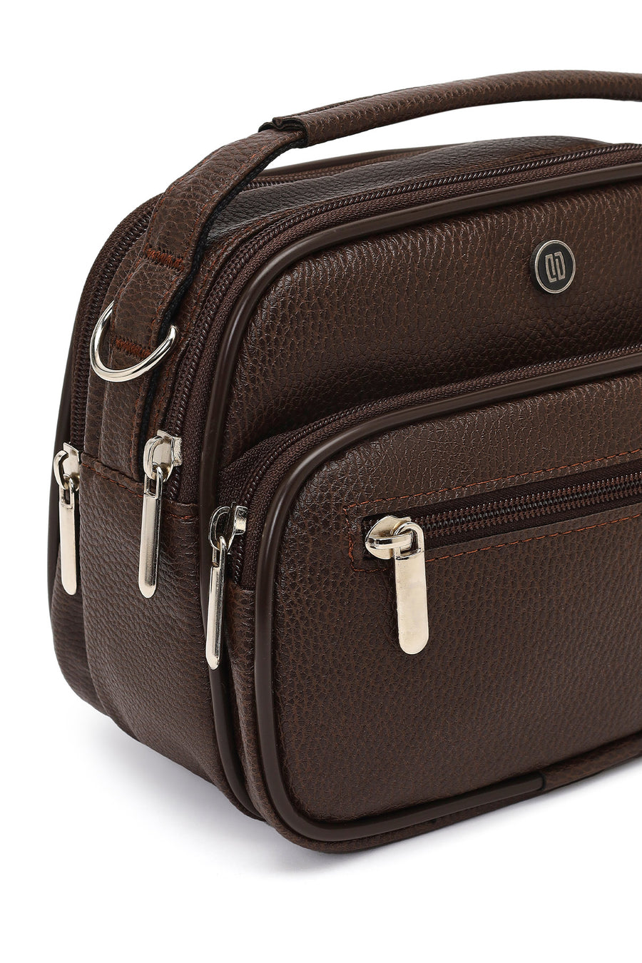 Men's Brown Long Strap Handbag