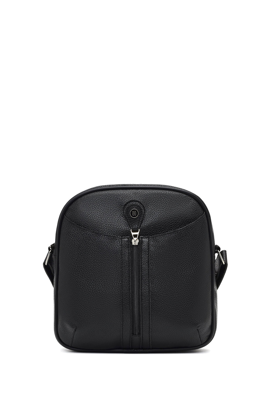 Men's Black Long Strap Crossbody Bag