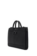 Erkek Siyah Uzun Askılı Deri Evrak Çantası | Derimod