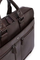 Erkek Kahverengi Deri Laptop Çantası | Derimod