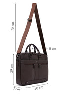 Erkek Kahverengi Deri Laptop Çantası | Derimod