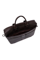 Erkek Kahverengi Deri Laptop Çantası | Derimod