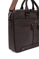 Erkek Kahverengi Deri Laptop Çantası | Derimod