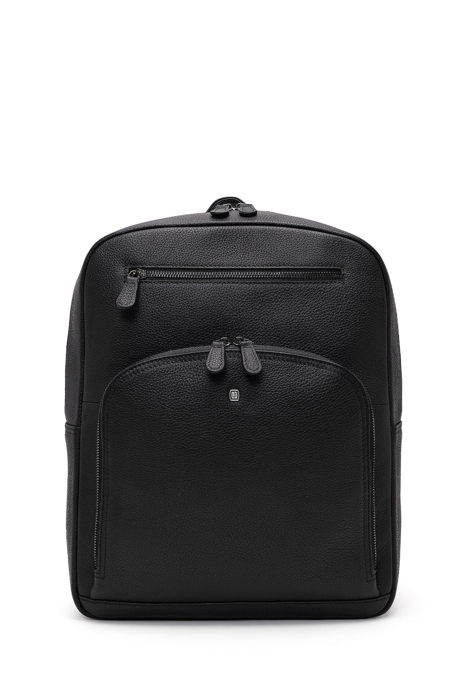Men's Black Leather Backpack