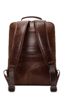 Erkek Kahverengi Deri Sırt Çantası | Derimod