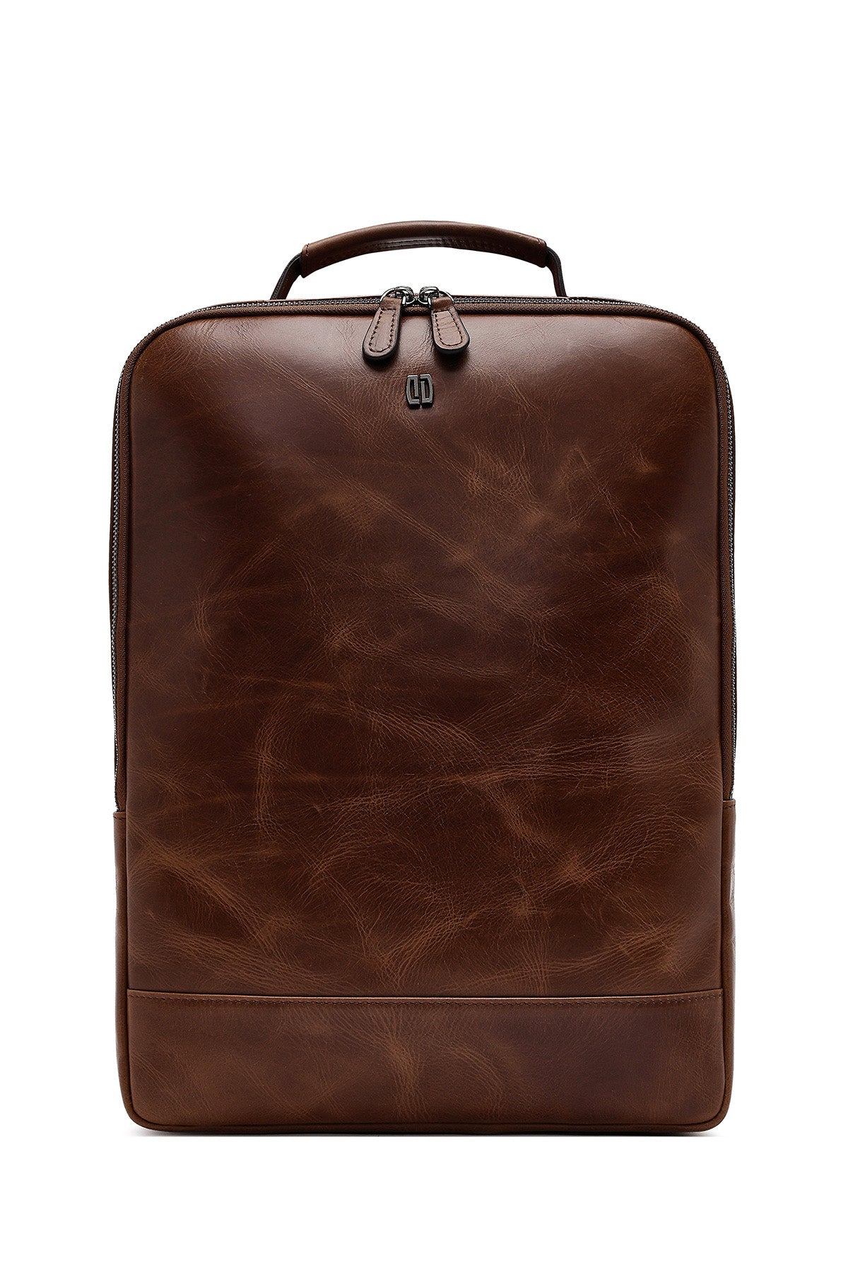 Erkek Kahverengi Deri Sırt Çantası