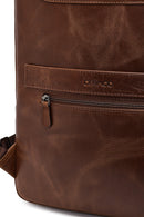 Erkek Kahverengi Deri Sırt Çantası | Derimod