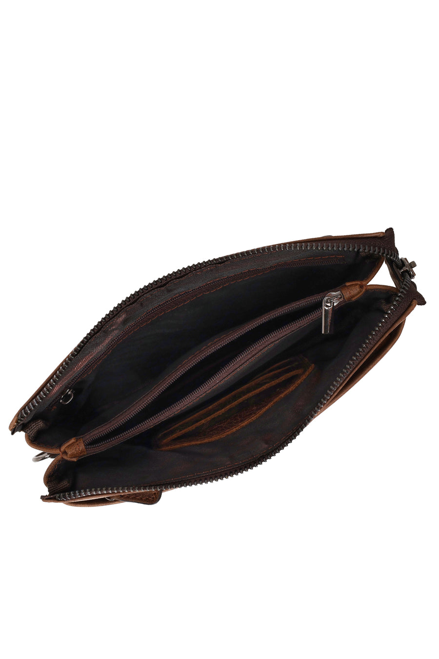 Male Brown Leather Handbag