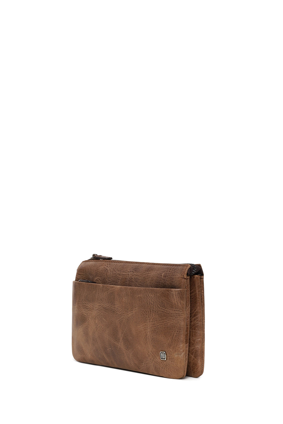 Male Brown Leather Handbag