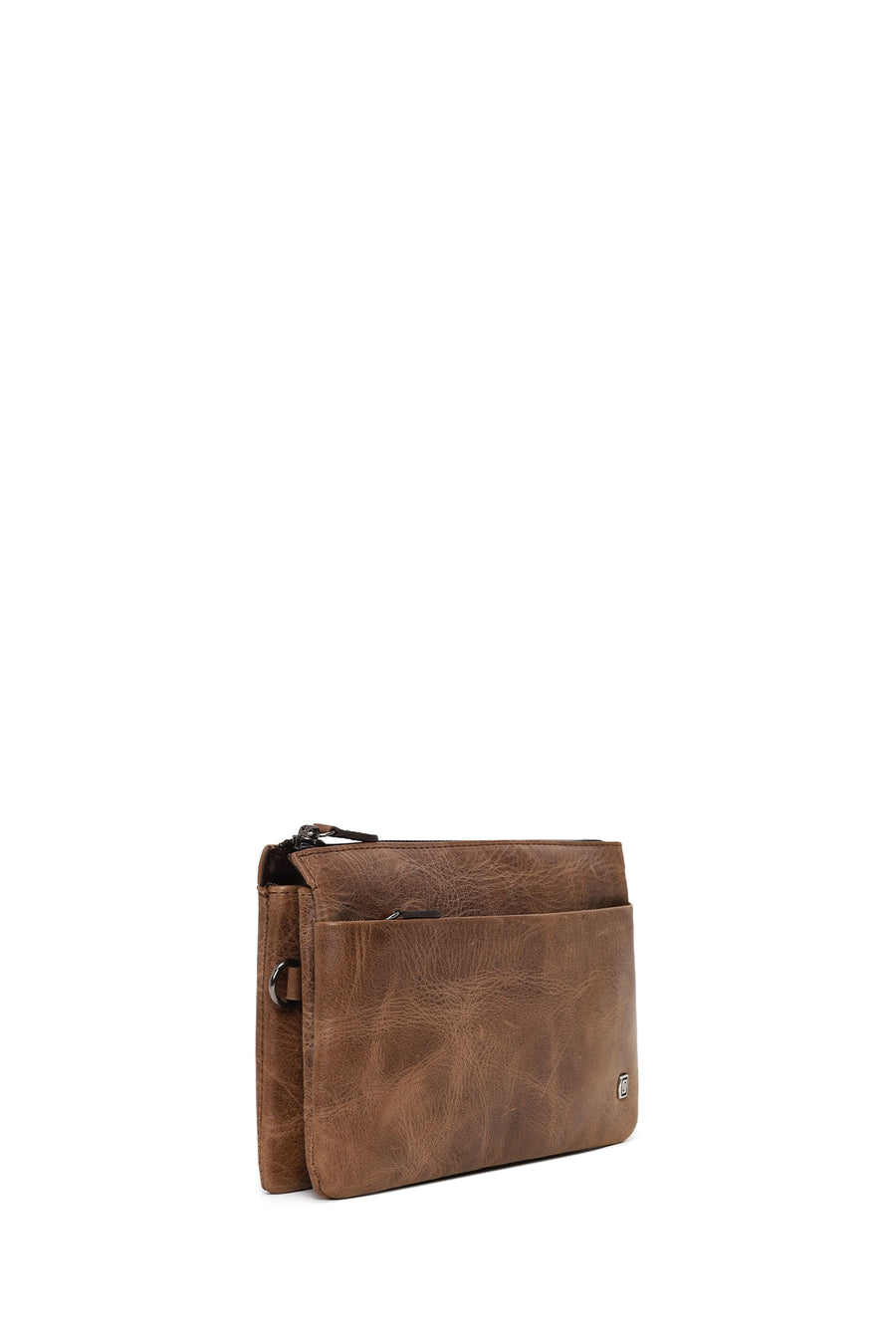 Male Brown Leather Handbag