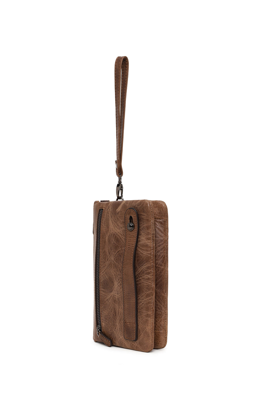 Male Brown Leather Handbag