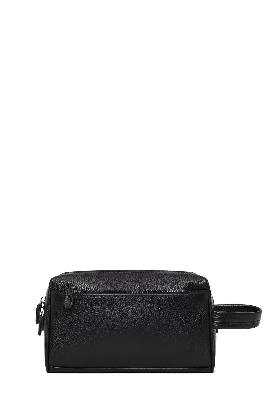 Male Black Leather Mini Handbag 25WBD3543FT | Derimod