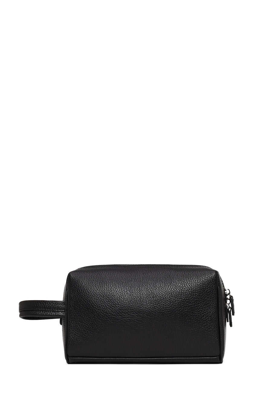 Male Black Leather Mini Handbag