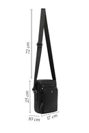 Erkek Siyah Deri Postacı Çantası | Derimod