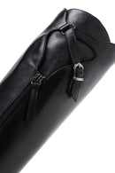 Woman Black Zippered Buckle Detail Leather Boot | Derimod