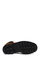 Kadın Kahverengi Fermuarlı Kalın Tabanlı Süet Deri Postal Bot | Derimod