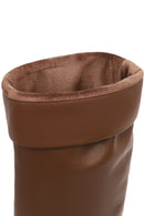 Kadın Kahverengi Tokalı Deri Çizme | Derimod