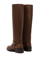 Kadın Kahverengi Tokalı Deri Çizme | Derimod