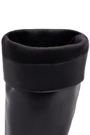 Women's Black Thick Heeled Leather Boot | Derimod