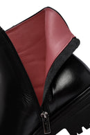 Derimod Gritty Woman Black Zipper Leather Bot | Derimod