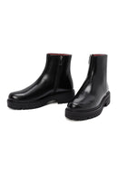 Derimod Gritty Woman Black Zipper Leather Bot | Derimod