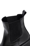 Kadın Siyah Kalın Topuklu Deri Chelsea Bot | Derimod