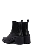 Kadın Siyah Kalın Topuklu Deri Chelsea Bot | Derimod