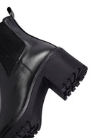 Kadın Siyah Kalın Topuklu Deri Chelsea Bot | Derimod